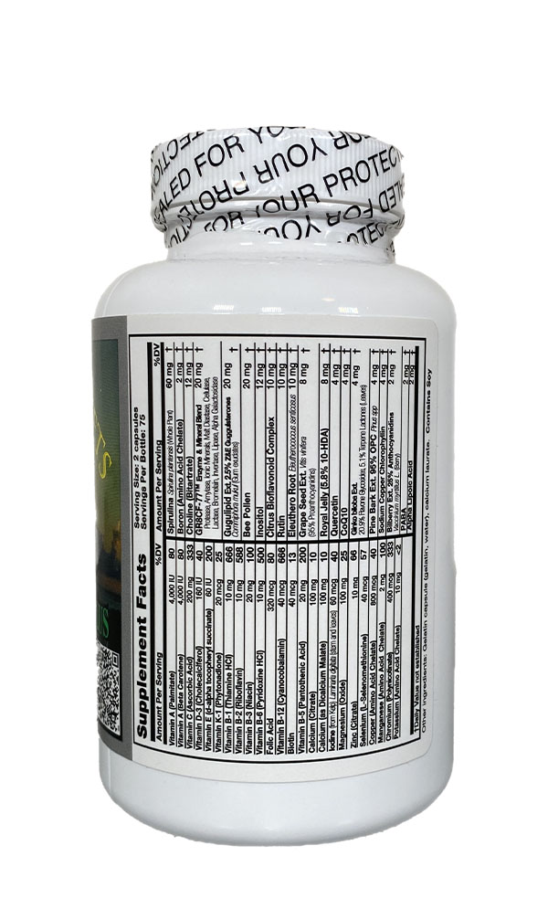 Complete Vitamins Plus Supplement Facts