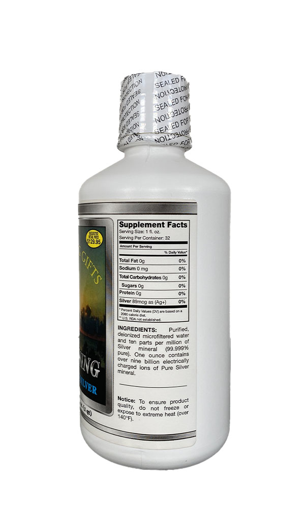 Lightning Colloidal Silver Supplement Facts