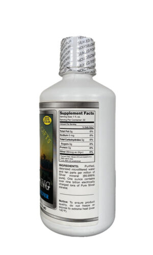 Lightning Colloidal Silver Supplement Facts